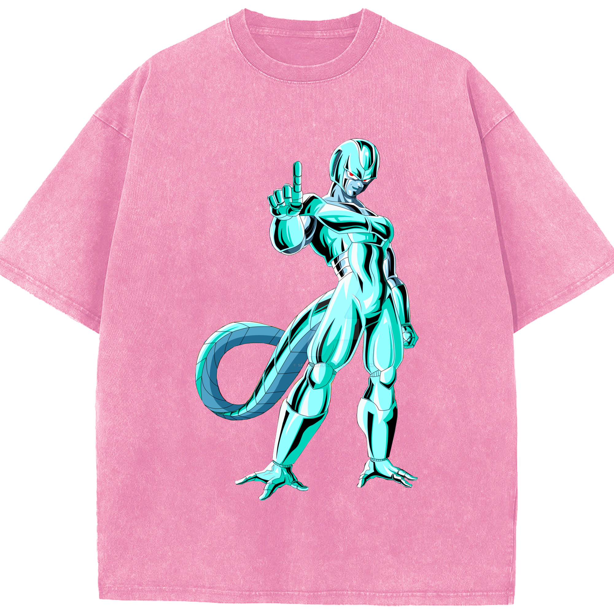 （画像用） ドラゴンボール クウラ DRAGON BALL Cooler Coora 綿100% ヴィンテージ風 半袖Tシャツ（フロントプリント）